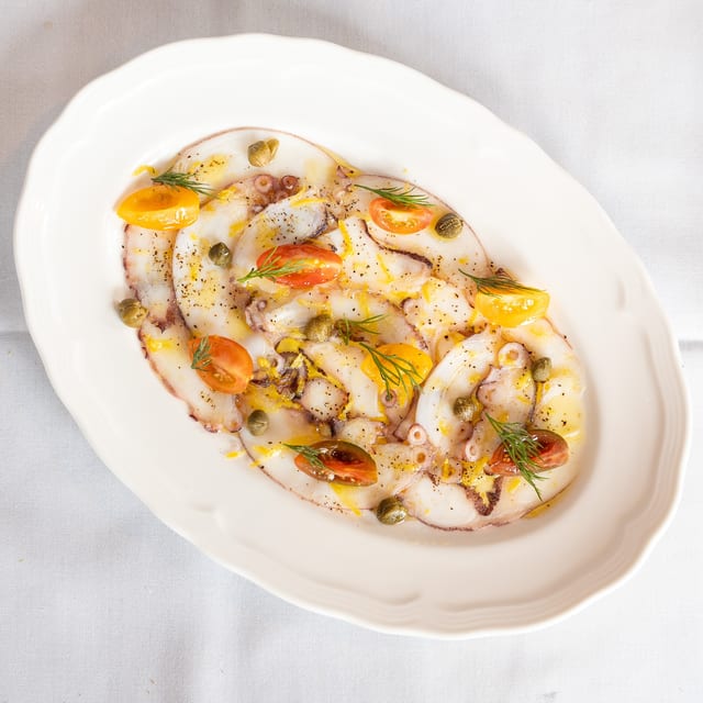 Octopus Carpaccio.